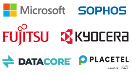 Partner: Microsoft, Sophos, Kyocera, DataCore, Fujitsu, Placetel